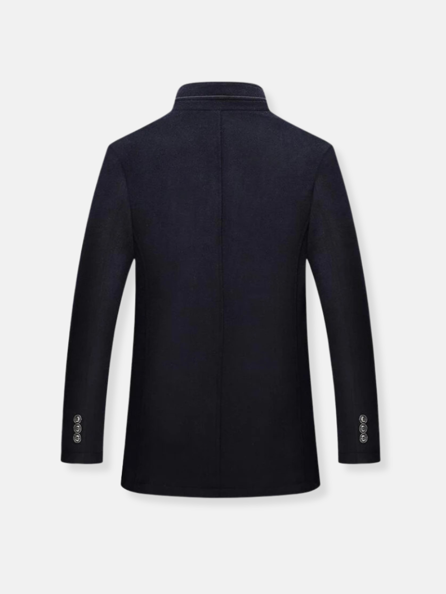 Klassischer Herren-Trenchcoat aus Wolle