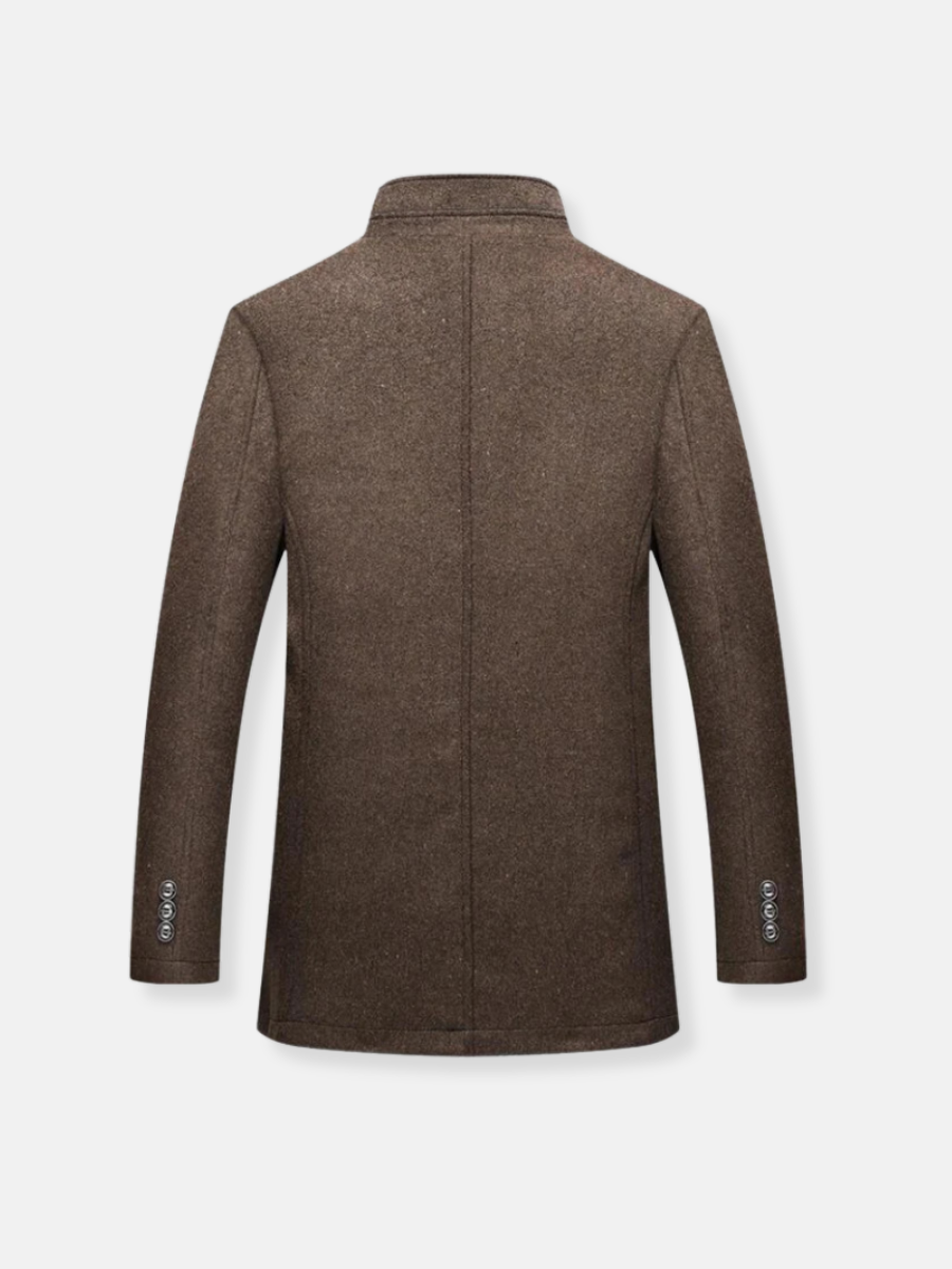 Klassischer Herren-Trenchcoat aus Wolle