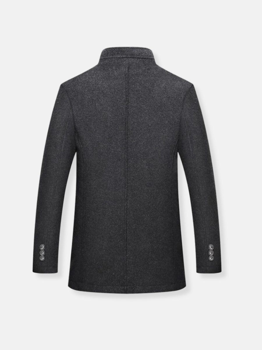 Klassischer Herren-Trenchcoat aus Wolle