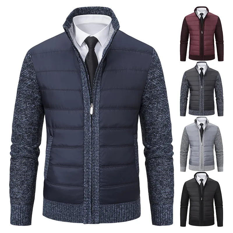 Klassische Herren-Winterstrickjacke