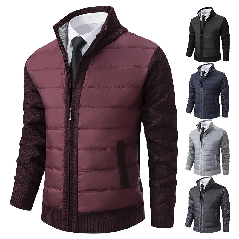 Klassische Herren-Winterstrickjacke