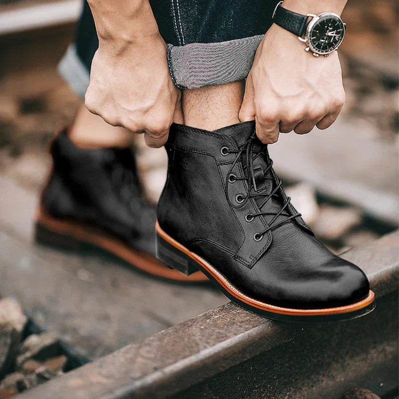 Cassian | Retro Rundnase Herrenstiefel