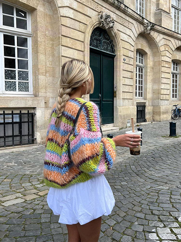 VIVIEN™ | FARBFROHER STRICKPULLOVER