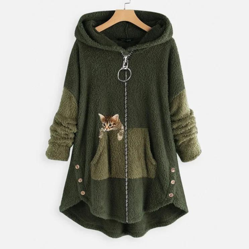 Evelyn | Kuschelige Strickjacke mit Kapuze