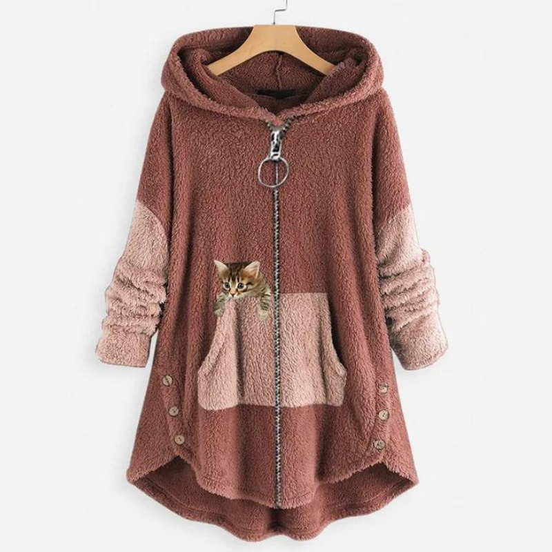 Evelyn | Kuschelige Strickjacke mit Kapuze