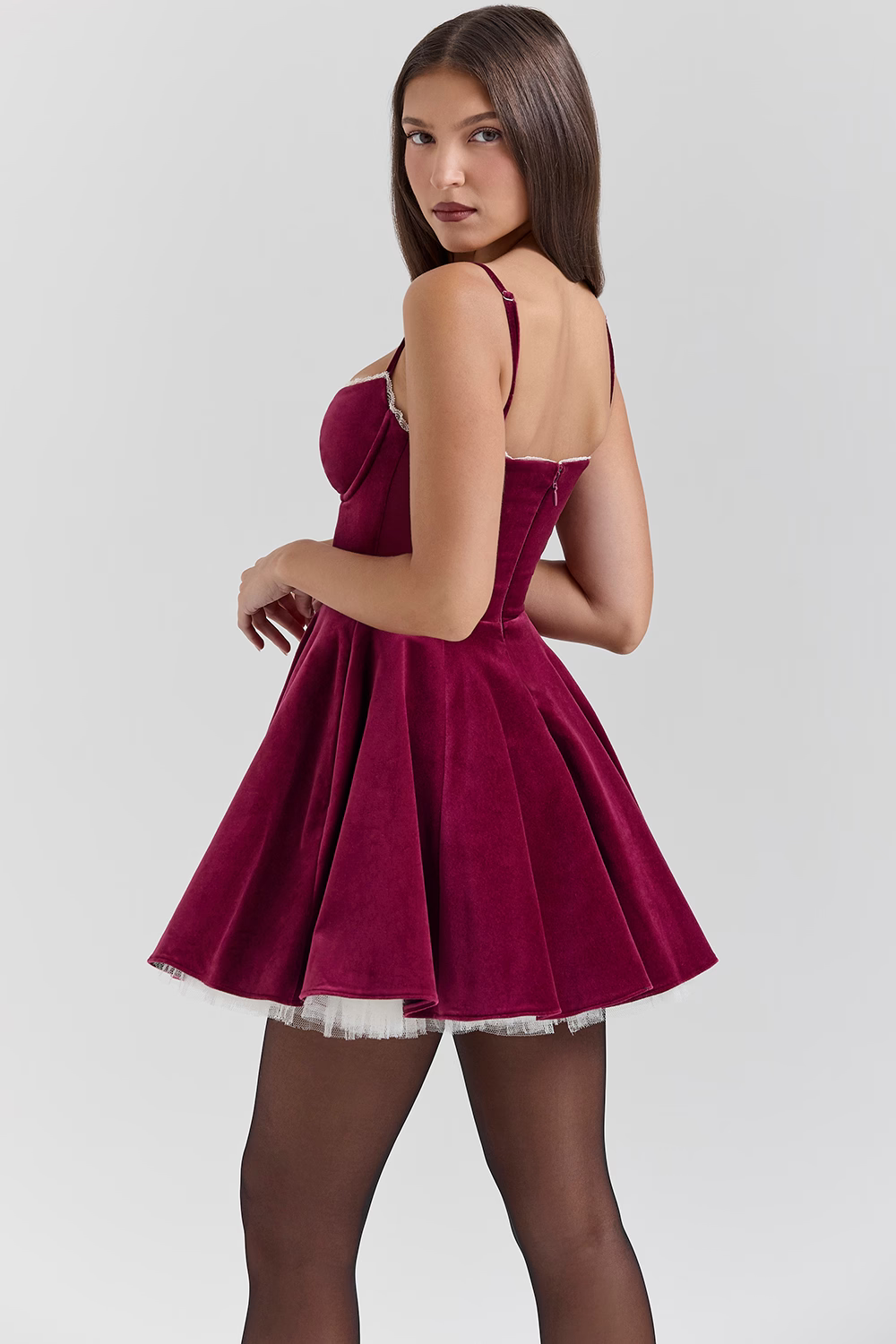 VIVIEN MINI KLEID - BÜRGERUND