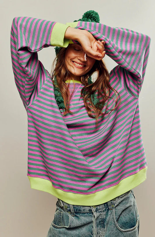 ZEMIRA™ | GESTREIFTER OVERSIZE-PULLOVER