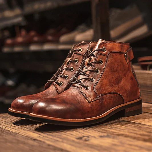 Cassian | Retro Rundnase Herrenstiefel