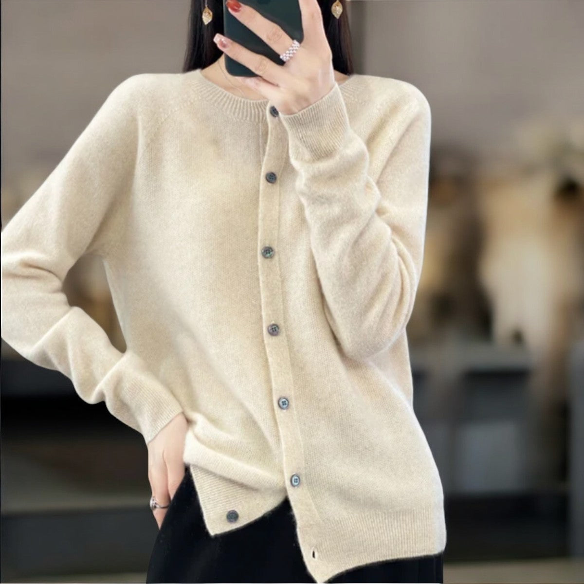 Greta™ | Kuschelige Strickjacke