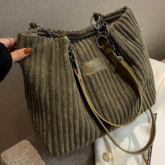 Tessa™ - Corduroy Fluwelen Katoen Tas