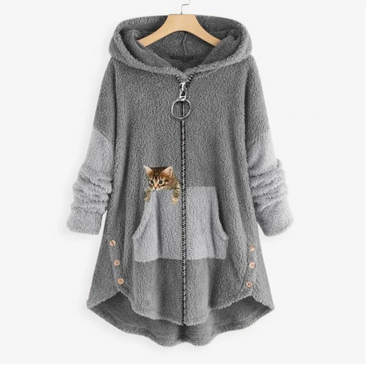 Evelyn | Kuschelige Strickjacke mit Kapuze