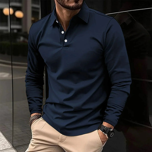 Maximilian™ | Bequemes Langarm-Polo