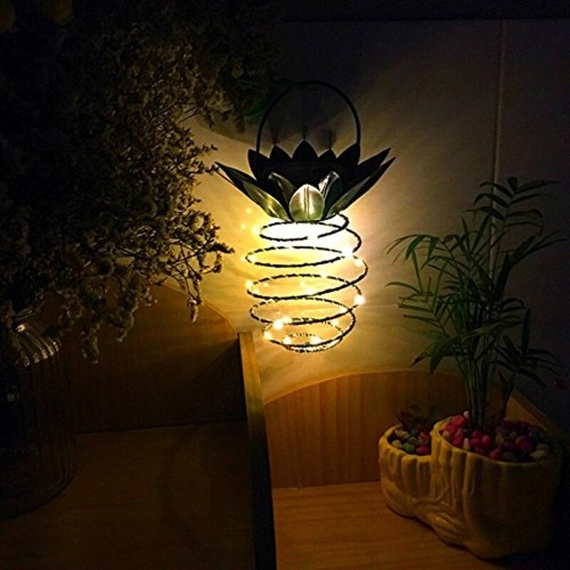 PineSunshine™ - Winter Ananaslamp Op Zonne-Energie